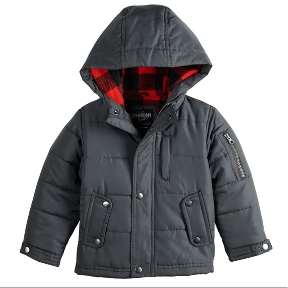 OSHKOSH B'GOSH BOYS JACKET 12 MONTHS DARK GRAY